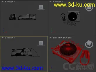 唱机的0转盘模型的图片