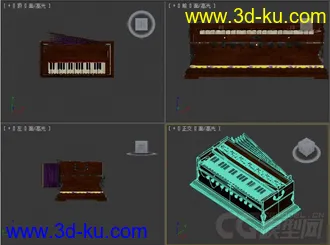 3D打印模型小风琴0脚踏式风琴0簧风琴的图片