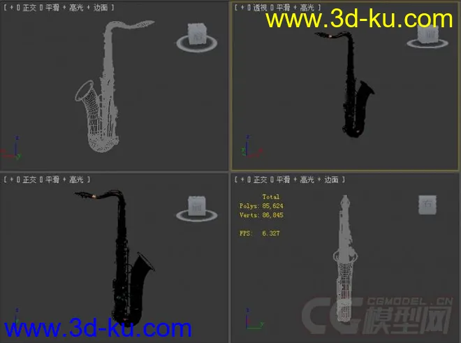 中音萨克斯管模型的图片1