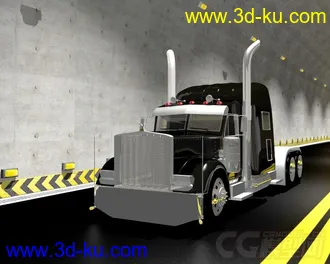 3D打印模型彼得比尔特卡车的图片