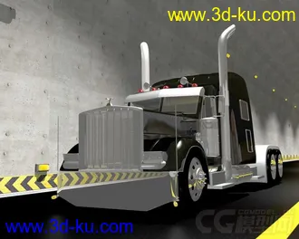 3D打印模型彼得比尔特卡车的图片