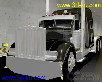 3D打印模型彼得比尔特卡车的图片