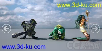 英雄无敌6精品角色全模型的图片