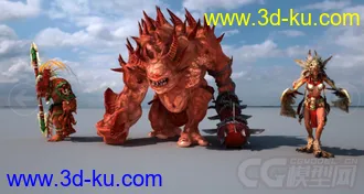 英雄无敌6精品角色全模型的图片