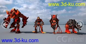 英雄无敌6精品角色全模型的图片