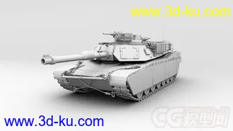 3D打印模型美军M1坦克的图片
