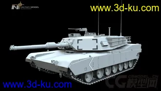 3D打印模型M1A1主战坦克的图片