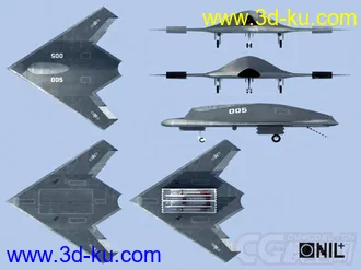 3D打印模型中国利剑无人机的图片