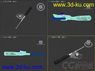 球棒与球模型的图片