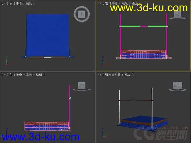 体育竞技跳杆模型的图片1