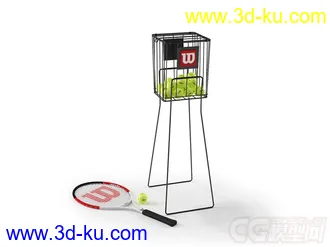 网球拍模型2的图片
