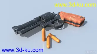 3D打印模型左轮枪的图片