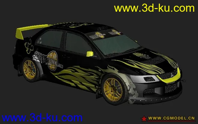 cgmodel首发-尘埃2@Mitsubishi Lancer Evolution IX模型的图片3