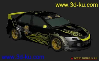 3D打印模型cgmodel首发-尘埃2@Mitsubishi Lancer Evolution IX的图片