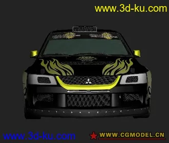 3D打印模型cgmodel首发-尘埃2@Mitsubishi Lancer Evolution IX的图片