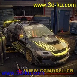 3D打印模型cgmodel首发-尘埃2@Mitsubishi Lancer Evolution IX的图片