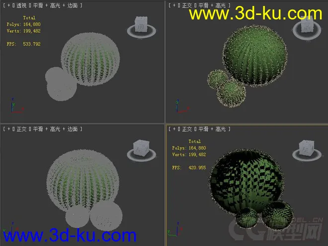 金琥仙人球模型的图片1