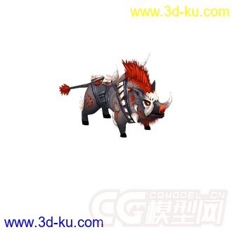 3D打印模型远征q传_怪物_野猪头目的图片