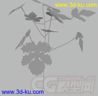 3D打印模型一组植物，花草的图片