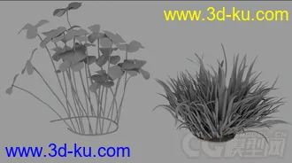 3D打印模型一组植物，花草的图片