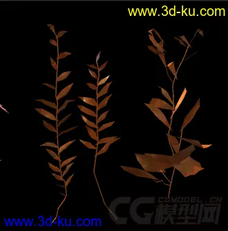 3D打印模型一组植物，花草的图片