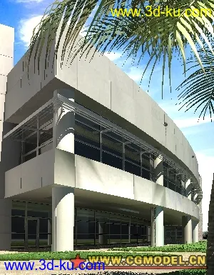 3D打印模型完整的单个建筑效果（全部压在一个包，节约您的积分）的图片