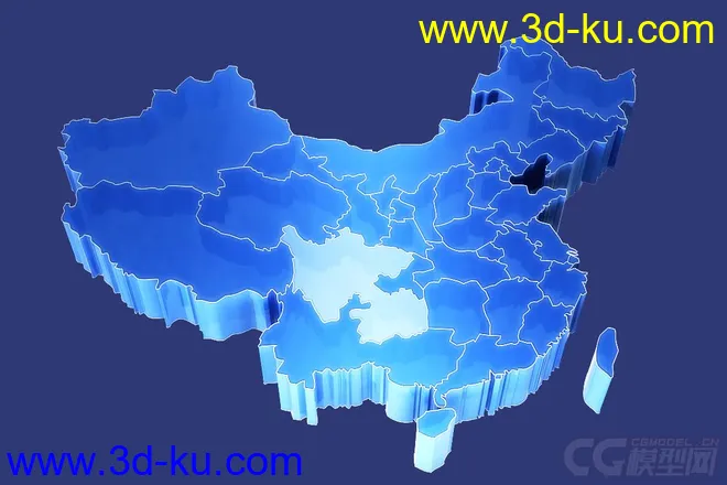 中国地图划分模型的图片1