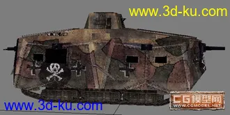 3D打印模型《战地1918》 德国坦克的图片