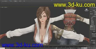3D打印模型女海盗的图片