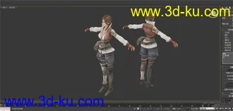 3D打印模型女海盗的图片