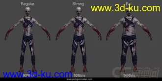 Unity模型-可怕的怪物.僵尸模型(带动作)的图片