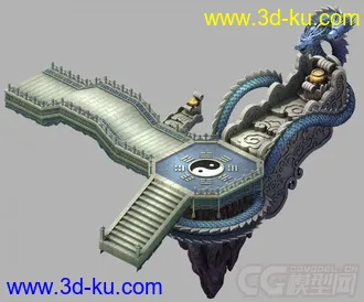 3D打印模型一个东方场景，需者来取的图片
