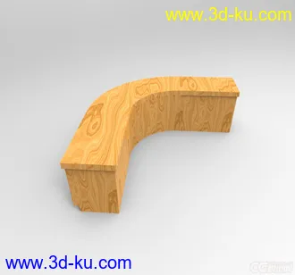 3D打印模型转角桌拐角办公桌的图片