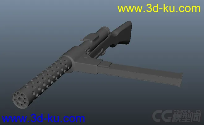 简易冲锋枪模型的图片1