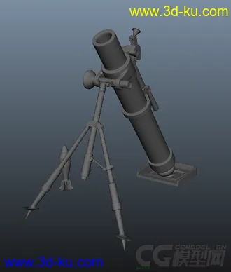 3D打印模型迫击炮的图片