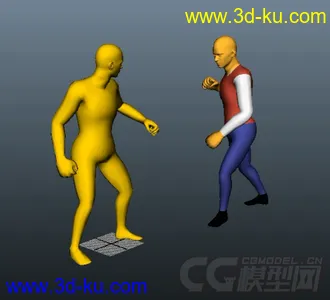3D打印模型后旋踢的图片