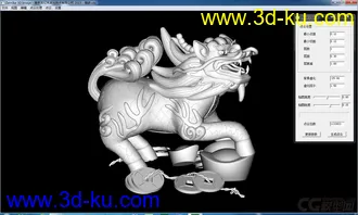 3D打印模型漂亮的貔貅 OBJ 格式 适合生成点云雕刻水晶做个小礼品的图片