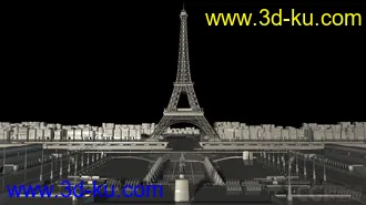 3D打印模型埃菲尔铁塔 法国巴黎 站神广场的图片
