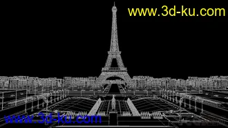 3D打印模型埃菲尔铁塔 法国巴黎 站神广场的图片