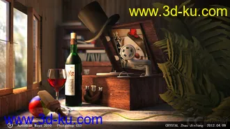 3D打印模型室内灯光练习，互相学习的图片