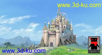 3D打印模型卡通风格的欧洲城堡的图片