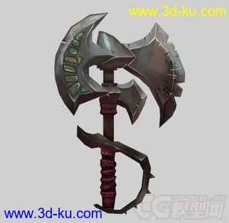 3D打印模型手绘武器一只，需要的拿走吧的图片