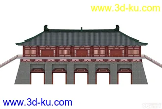 3D打印模型城门的图片