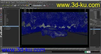 3D打印模型山道 森林 汽车的图片