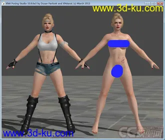 3D打印模型死或生女角色：Rachel的图片