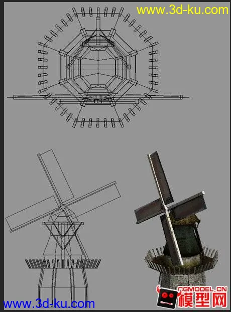 风车场景（为了积分 拿出来丢人现眼）模型的图片1