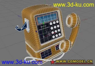 3D打印模型复古~电话机~~哈哈~~的图片
