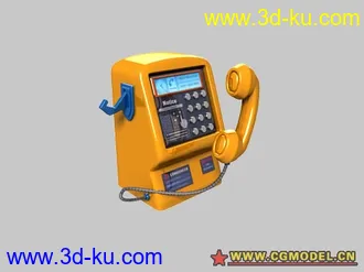 3D打印模型复古~电话机~~哈哈~~的图片