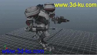 3D打印模型Maya带动画机甲的图片