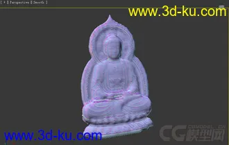 3D打印模型浮雕 佛像一枚的图片